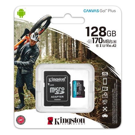 Kingston microSD Canvas Go! Plus 128 GB - 6