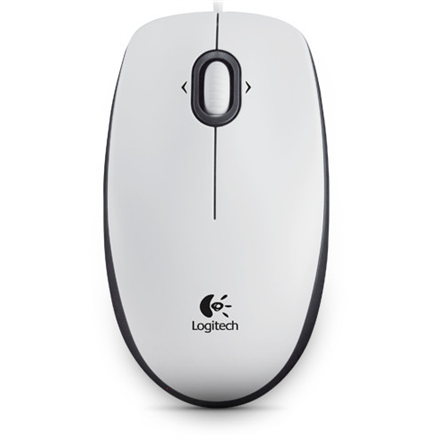 Logitech | Портативна миша optyczna | B100 | білий - 2