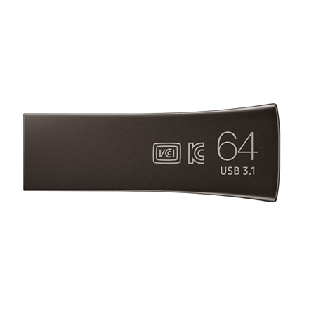 Samsung | BAR Plus | MUF-64BE4/APC | 64 GB | USB 3.1 | сірий - 2