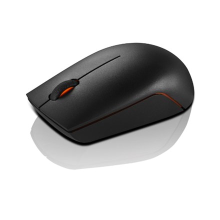 Lenovo | Wireless Compact Mouse | 300 | Optical Mouse | 2.4 GHz Wireless via Nano USB | Black | 1 year(s) - 6
