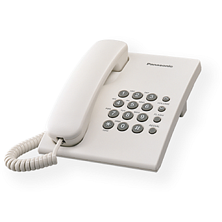 Panasonic | Przewodowy | KX-TS500FX | білий | 150 x 200 x 96 mm | 475 g
