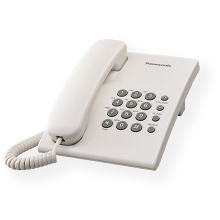 Panasonic | Przewodowy | KX-TS500FX | білий | 150 x 200 x 96 mm | 475 g - 2