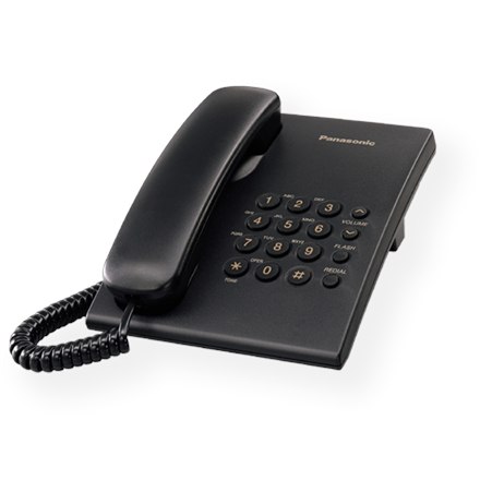 Panasonic | Przewodowy | KX-TS500FXB | чорний | 150 x 200 x 96 mm | 475 g - 2