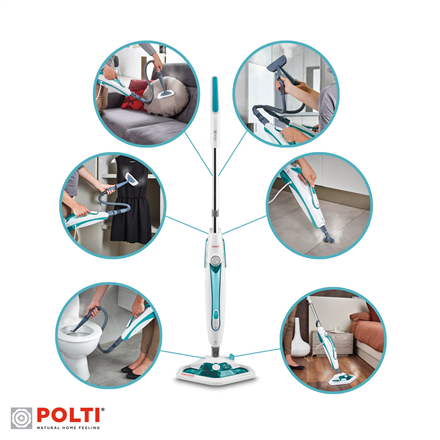Polti | PTEU0282 Vaporetto SV450_Double | Mop parowy | Moc 1500 W | Ciśnienie pary Nie dotyczy bar | Pojemność zbiornika na wodę 0,3 L | Biały - 7