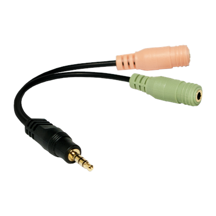 Logilink Адаптер audio Mini-phone 3,5 mm 4-biegunowy Чоловічий - 1