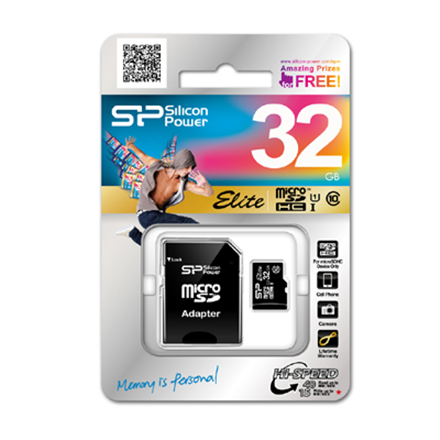 Silicon Power Elite 8GB microSDHC UHS-I 8 GB Micro SDHC - 4