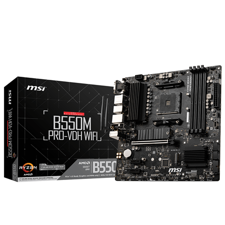 MSI B550M PRO-VDH WIFI Сімейство процесорів AMD Гніздо процесора AM4 - 1