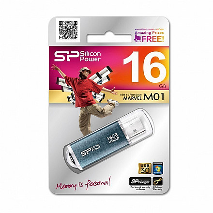 Silicon Power | Marvel M01 | 16 GB | USB 3.0 | синій - 6