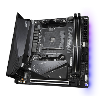 Gigabyte B550I AORUS PRO AX 1.0 Rodzina процесорów AMD - 4