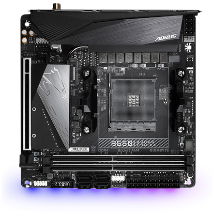 Gigabyte B550I AORUS PRO AX 1.0 Rodzina процесорów AMD - 2