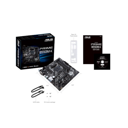 Asus PRIME B550M-K Gniazda памʼяті 4 Chipset AMD B - 6
