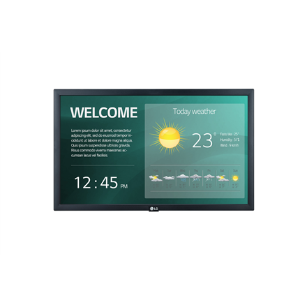LG 22SM3G-B 21,5" 1920x1080/250cd/m2/14ms/ HDMI USB LG | 22SM3G | 21,5 " | Landscape | 16/7 | WebOS | 250 cd/m² | 1920 x 1080 pikseli | 14 ms | 178 ° | 178 ° - 1