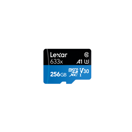 Lexar High-performance micro SDXC card 256 GB UHS-I 633x - 1