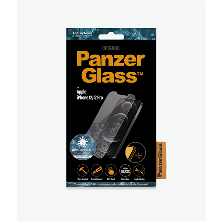 PanzerGlass | Ochraniacz ekranu - szkło | Apple iPhone 12, 12 Pro | Szkło hartowane | Przezroczysty - 1