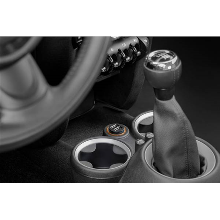 Goobay 58912 Dual-USB Car Charger, Black - 2