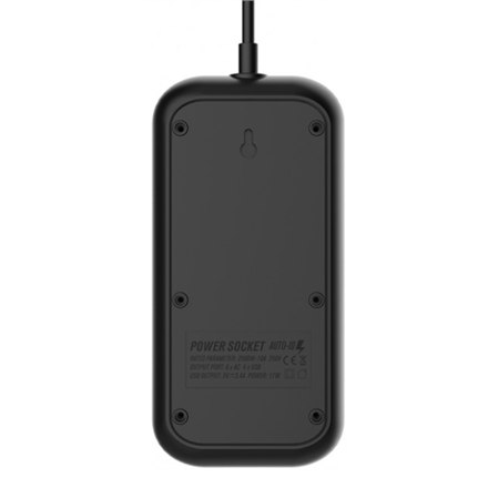 ColorWay CW-CHE64B Power Socket Colorway:6 plugs/4USB Black 2M - 10