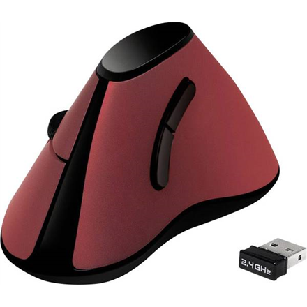 Logilink | Ergonomiczna mysz pionowa | ID0159 | Optyczna | Bezпровідна | червона - 3