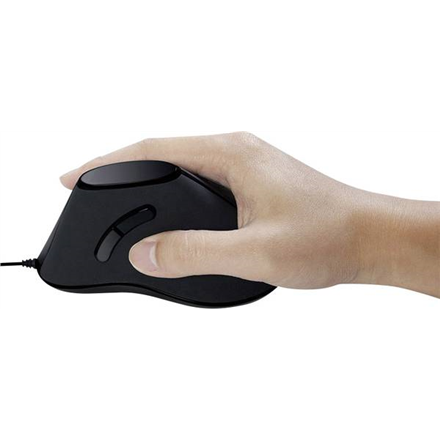 Logilink | Ergonomiczna mysz pionowa | ID0158 | Optyczna | Przewodowa | чорна - 3