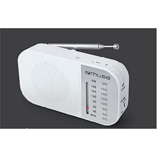 Muse | M-025 RW | Przenośne radio | Biały