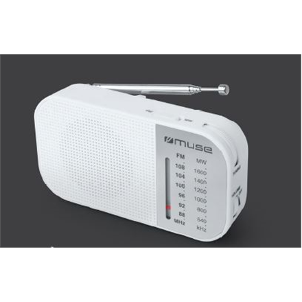 Muse | M-025 RW | Przenośne radio | Biały - 1