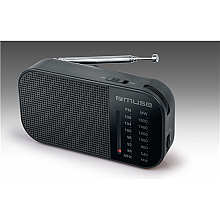 Muse | M-025 R | Przenośne radio | Czarny