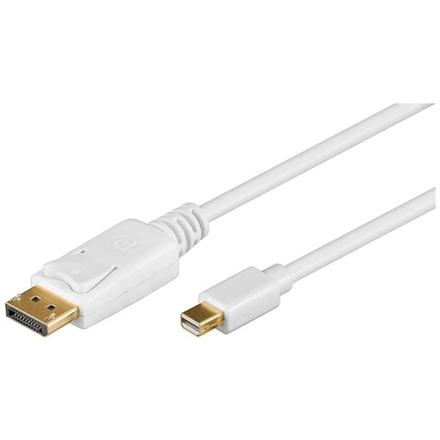 Goobay | Kabel DisplayPort | Męski | 20-pinowy DisplayPort | Męski | Mini DisplayPort | 1 m | Biały - 1