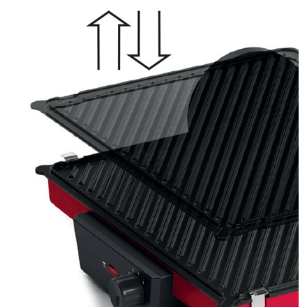 Bosch | TCG4104 | Grill | Contact | 2000 W | Red - 5