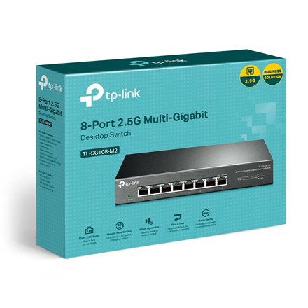 TP-LINK 8-портовий комутатор 2.5G Desktop TL-SG108-M2 Некерований - 4