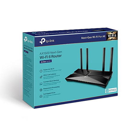 TP-LINK AX1500 Wi-Fi 6 Router Archer AX10 802.11ax - 8