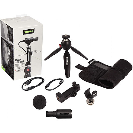 Shure | MV88+DIG-VIDKIT | Zestaw mikrofonowy та wideo | чорний | kg - 7