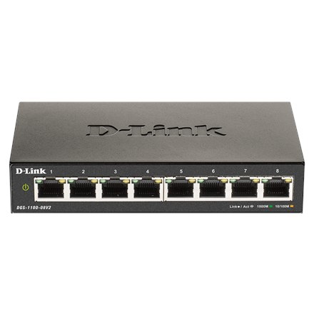 D-Link Smart Gigabit Ethernet Switch DGS-1100-08V2 Керований - 1