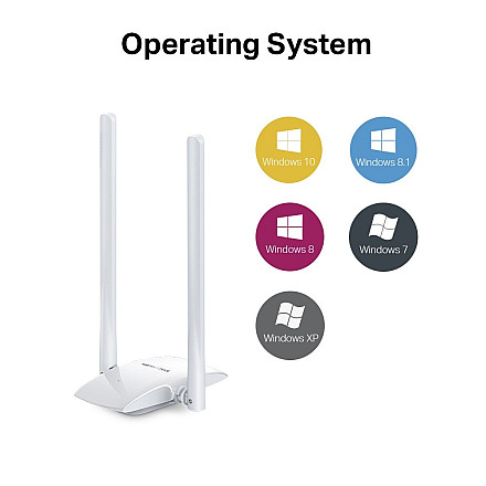 Mercusys | Мережева карта | IEEE 802.11b | IEEE 802.11g | IEEE 802.11n | USB 2.0 - 7