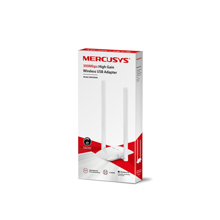 Mercusys | Мережева карта | IEEE 802.11b | IEEE 802.11g | IEEE 802.11n | USB 2.0 - 4