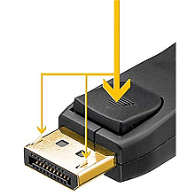 Goobay | Kabel DisplayPort | Męski | 20 pin DisplayPort | Męski | 20 pin DisplayPort | 3 m | Czarny