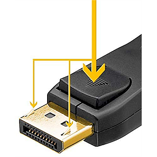 Goobay | Kabel DisplayPort | Męski | 20 pin DisplayPort | Męski | 20 pin DisplayPort | 3 m | Czarny