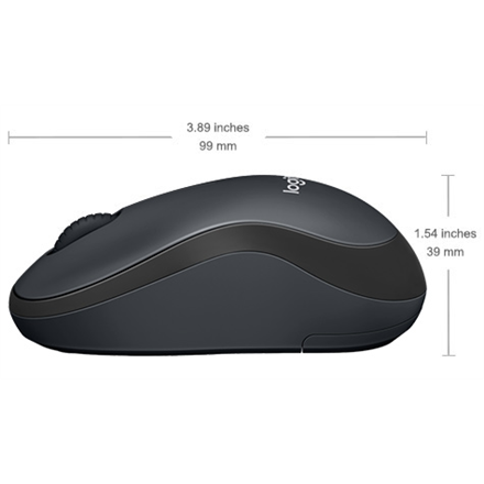 Logitech | Миша | M220 SILENT | Бездротова | USB | Вугілля - 4