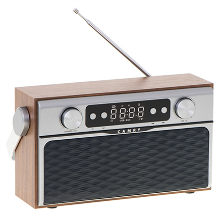 Camry | CR 1183 | Radio Bluetooth | 16 W | AUX in | Drewniane - 3