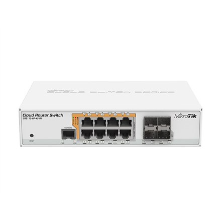 MikroTik Cloud Router Switch CRS112-8P-4S-IN SFP порти в кількості 4 - 3
