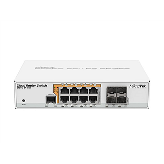 MikroTik Cloud Router Switch CRS112-8P-4S-IN SFP порти в кількості 4