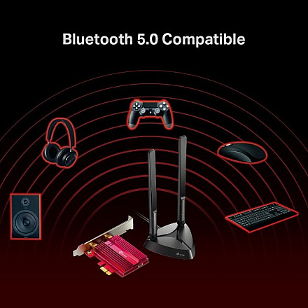 TP-LINK AX3000 Wi-Fi 6 Bluetooth 5.0 PCIe Адаптер TX3000E 2.4GHz/5GHz - 15