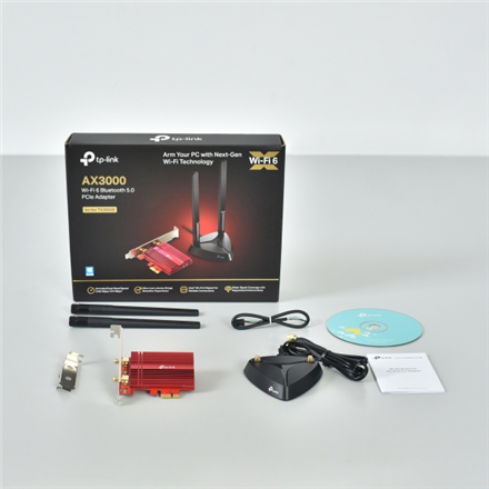 TP-LINK AX3000 Wi-Fi 6 Bluetooth 5.0 PCIe Адаптер TX3000E 2.4GHz/5GHz - 4