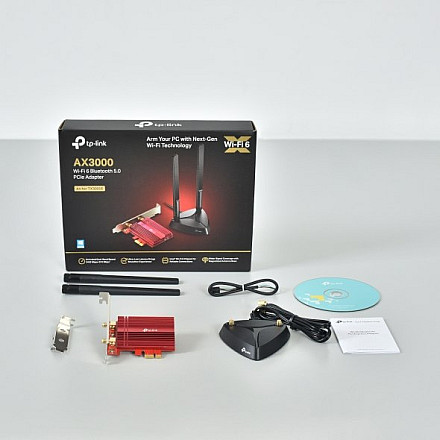 TP-LINK AX3000 Wi-Fi 6 Bluetooth 5.0 PCIe Адаптер TX3000E 2.4GHz/5GHz - 12