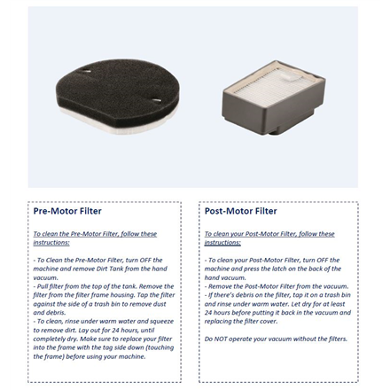 Bissell | Icon Washable Vacuum Filters | No ml | 1 szt. - 3