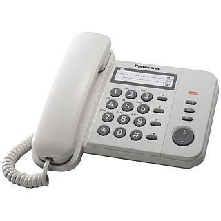 Panasonic | Телефон провідний | KX-TS520FXW | білий