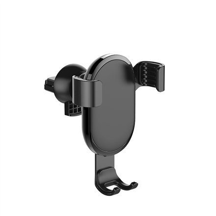 ColorWay | Metallic Gravity Holder For Smartphone | Adjustable | Clamp | Black | Mocowanie smartfona jednym ruchem. Kompaktowa konstrukcja, nie zajmuje dużo miejsca i nie zasłania widoku. S - 3