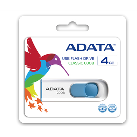 ADATA | C008 | 32 GB | USB 2.0 | білий/синій - 2
