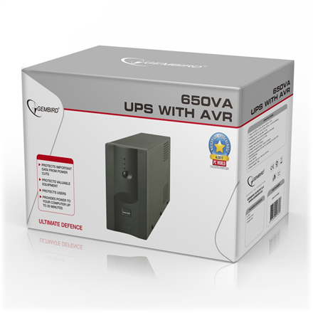 Gembird | UPS UPS-PC-652A з AVR | 650 VA | 220 V | 220 V - 5