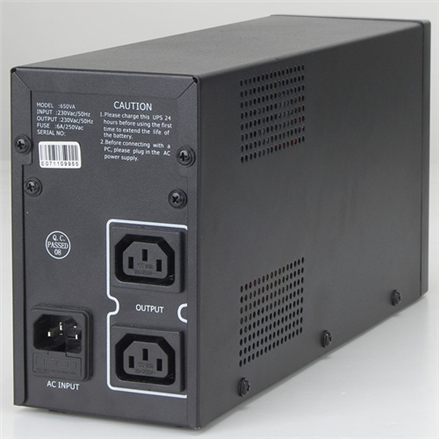 Gembird | UPS UPS-PC-652A з AVR | 650 VA | 220 V | 220 V - 2