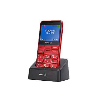 Panasonic | KX-TU155EXBN | Czerwony | 2.4 " | TFT-LCD | MB | microSD/microSDHC MB | Bluetooth | USB wersja micro USB | Wbudowana kamera | Główna kamera 0.3 MP | mAh