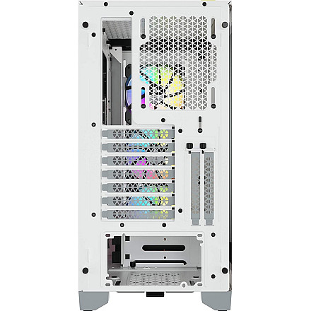 Corsair | Obudowa Mid-Tower ATX ze szkłem hartowanym | iCUE 4000X RGB | Okno boczne | Mid-Tower | Biały | Zasilacz w zestawie Nie | ATX - 15